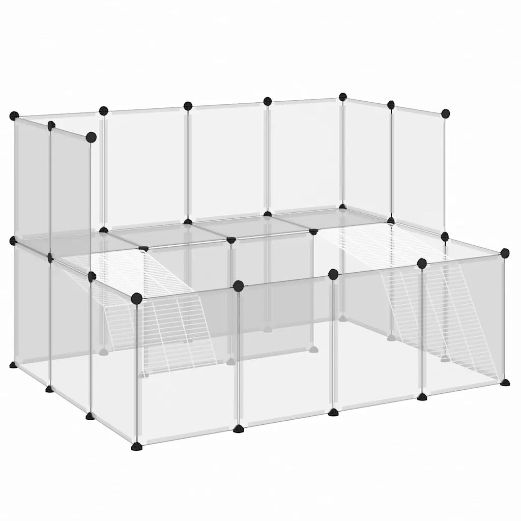 Gabbia per piccoli animali 143x107x93 cm in PP e acciaio
