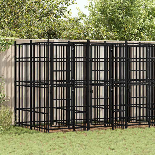Gabbia per Cani da Esterno in Acciaio 9,22 m²