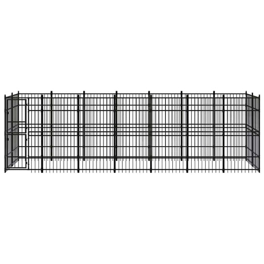 Gabbia per Cani da Esterno in Acciaio 12,9 m²