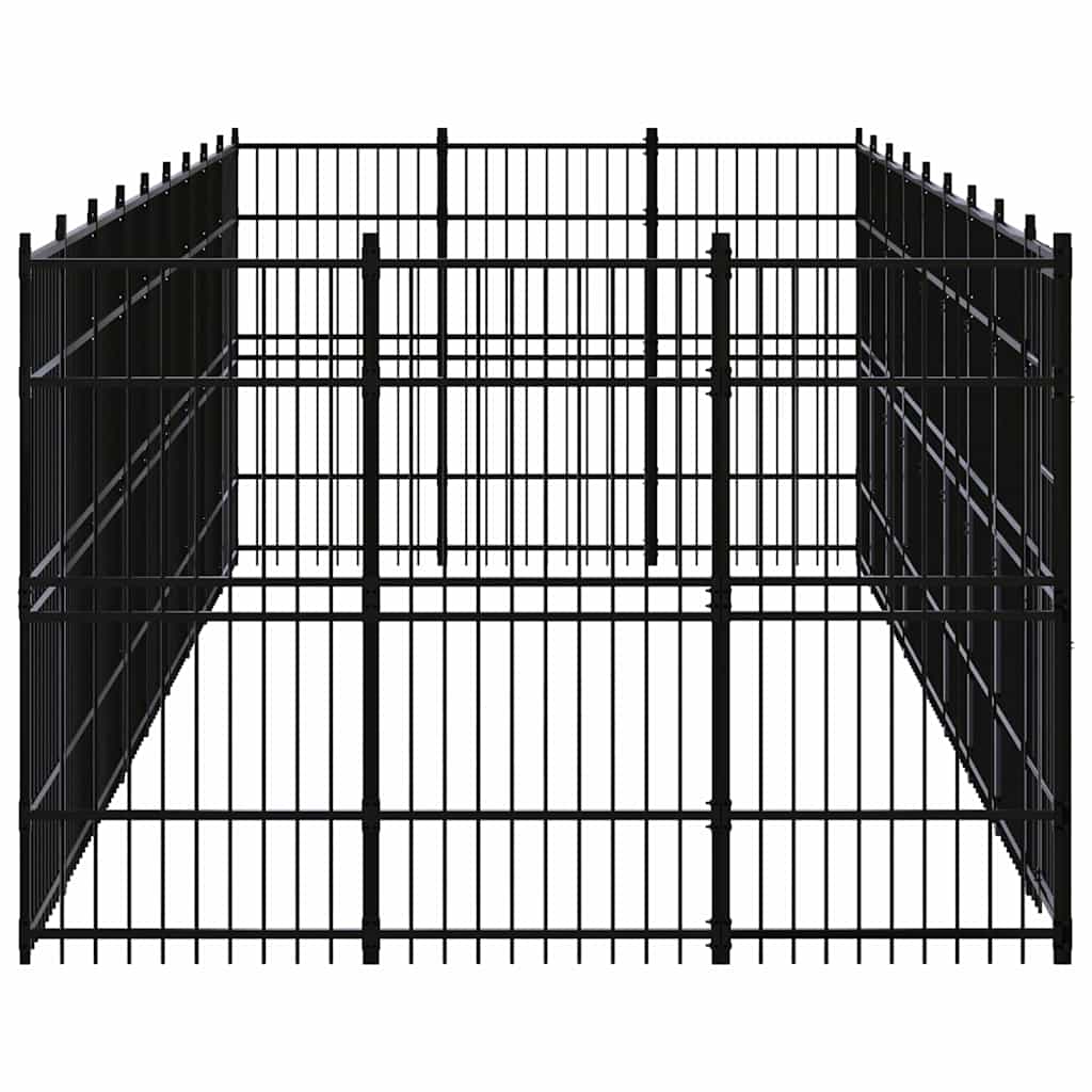 Gabbia per Cani da Esterno in Acciaio 24,88 m²