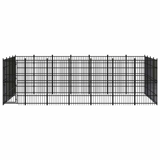 Gabbia per Cani da Esterno in Acciaio 25,8 m²