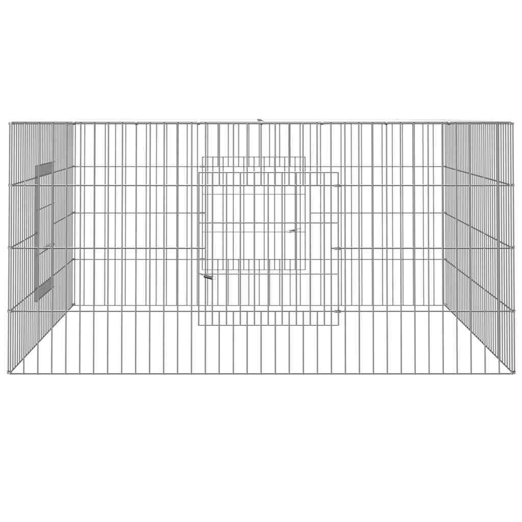 Conigliera 110x110x55 cm Ferro Zincato