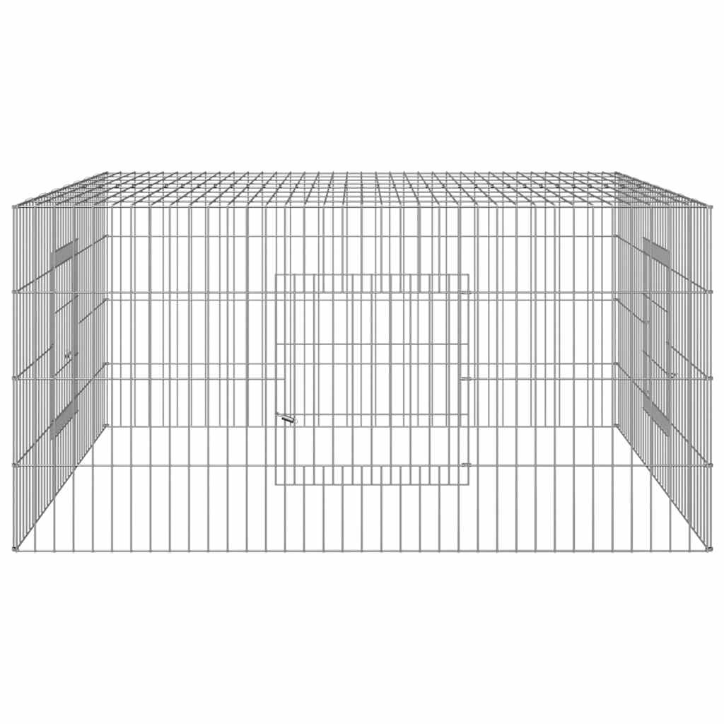 Conigliera 110x110x55 cm Ferro Zincato