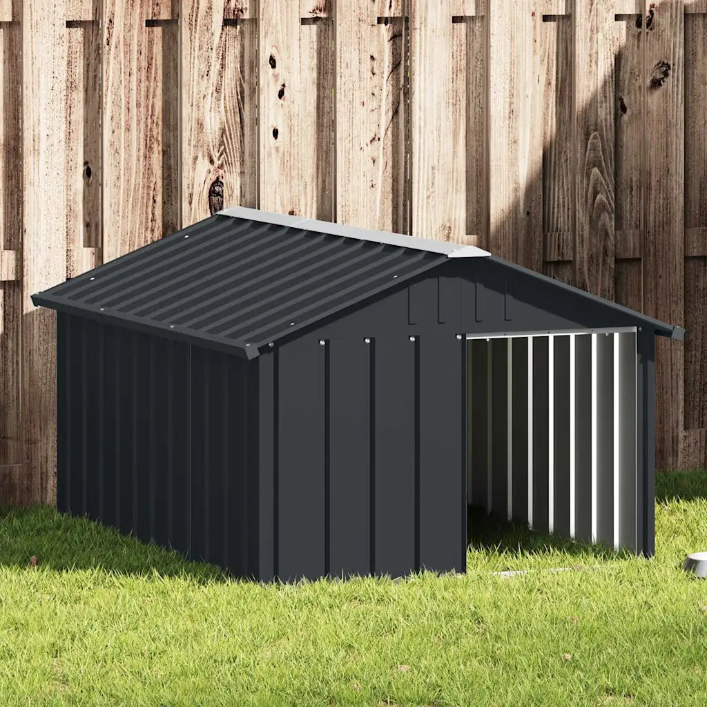 Casetta per cani 116,5x153x81,5 cm in acciaio zincato