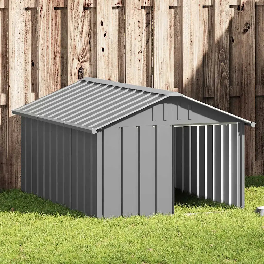 Casetta per cani 116,5x153x81,5 cm in acciaio zincato