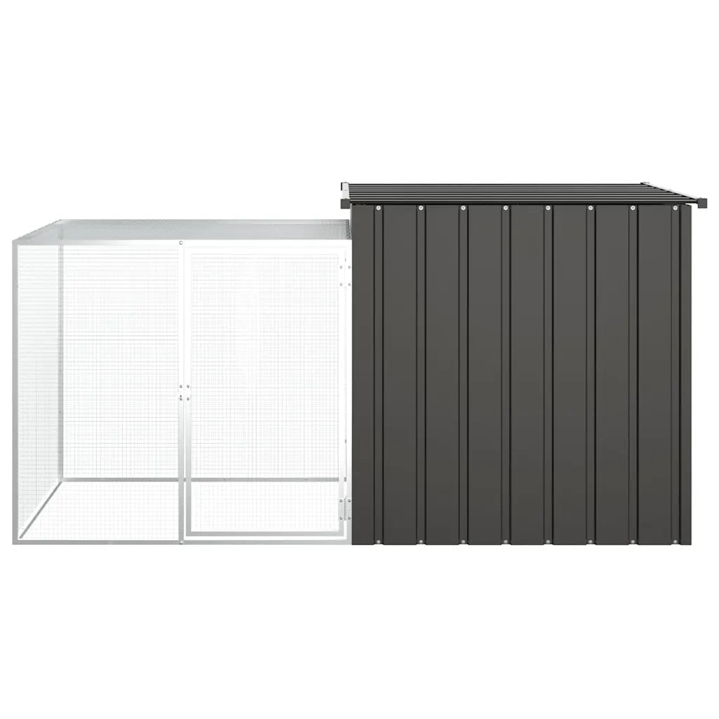Gabbia per polli 200x91x100 cm in acciaio zincato