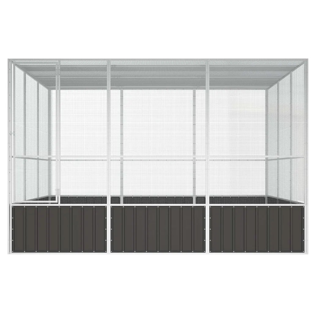 Gabbia per uccelli 302,5x324,5x211,5 cm in acciaio zincato