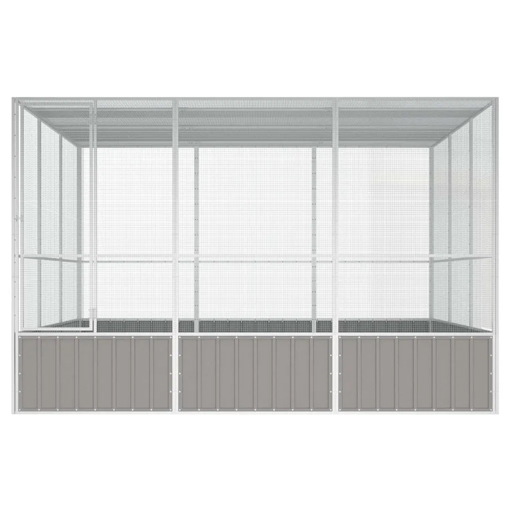 Gabbia per uccelli 302,5x324,5x211,5 cm in acciaio zincato