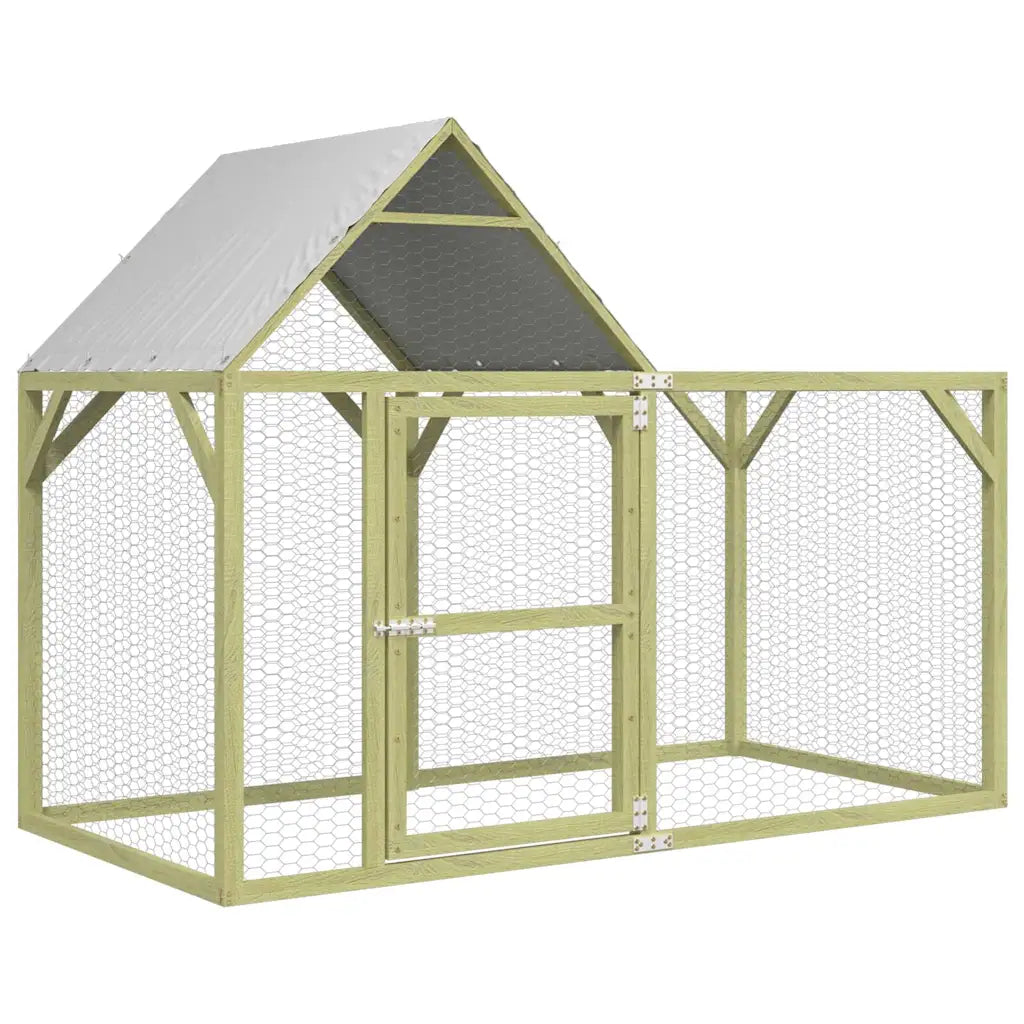 Gabbia per cani da esterno con tetto 200x100x150 cm