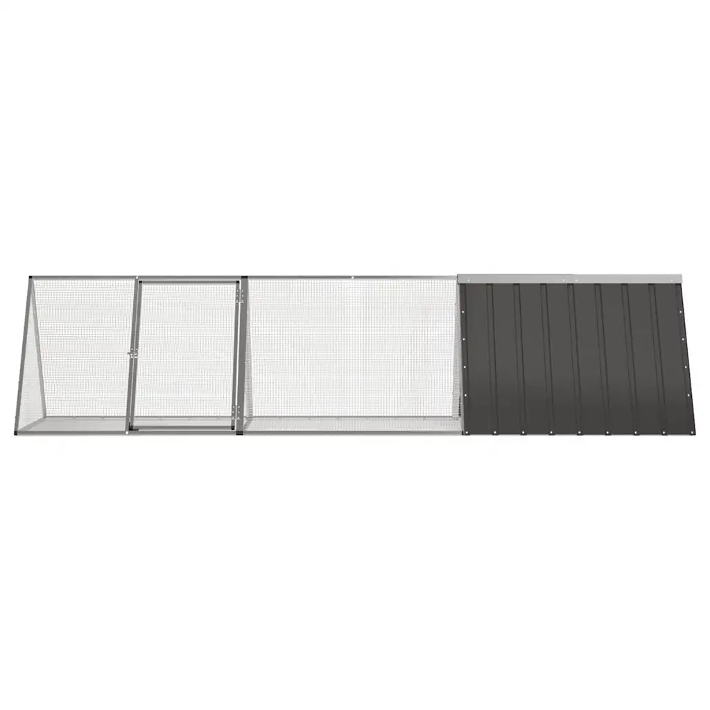 Gabbia per conigli 302,5x80,5x71 cm in acciaio zincato