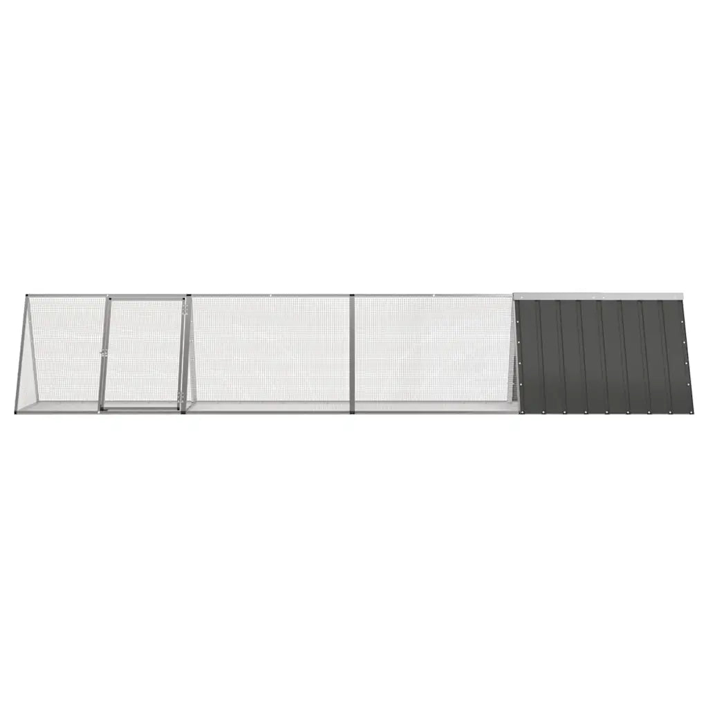 Gabbia per conigli 403,5x80,5x71 cm in acciaio zincato con estensioni