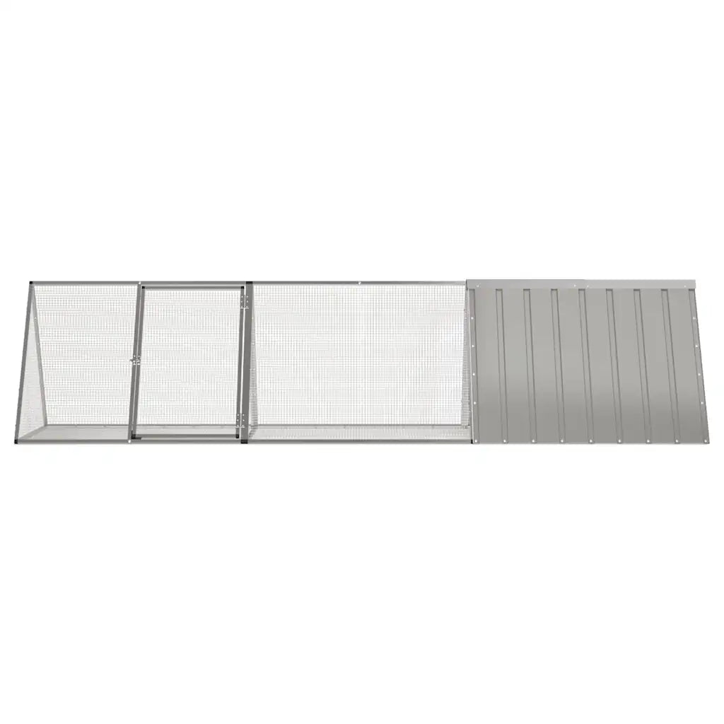 Gabbia per conigli 302,5x80,5x71 cm in acciaio zincato
