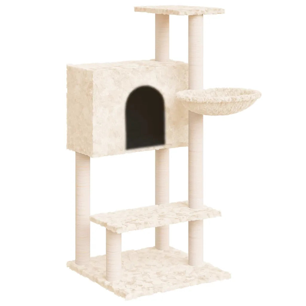 Albero per gatti con tiragraffi in sisal 61x61x108,5 cm