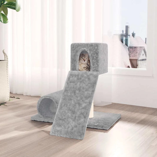 Albero per gatti con tiragraffi in sisal 61x61x59 cm