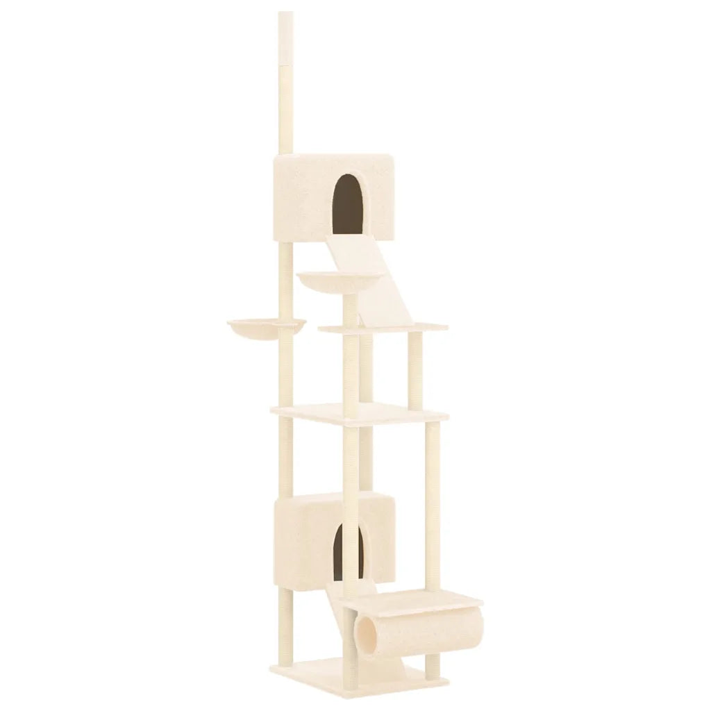 Albero per gatti pavimento-soffitto 48x91x277-303 cm