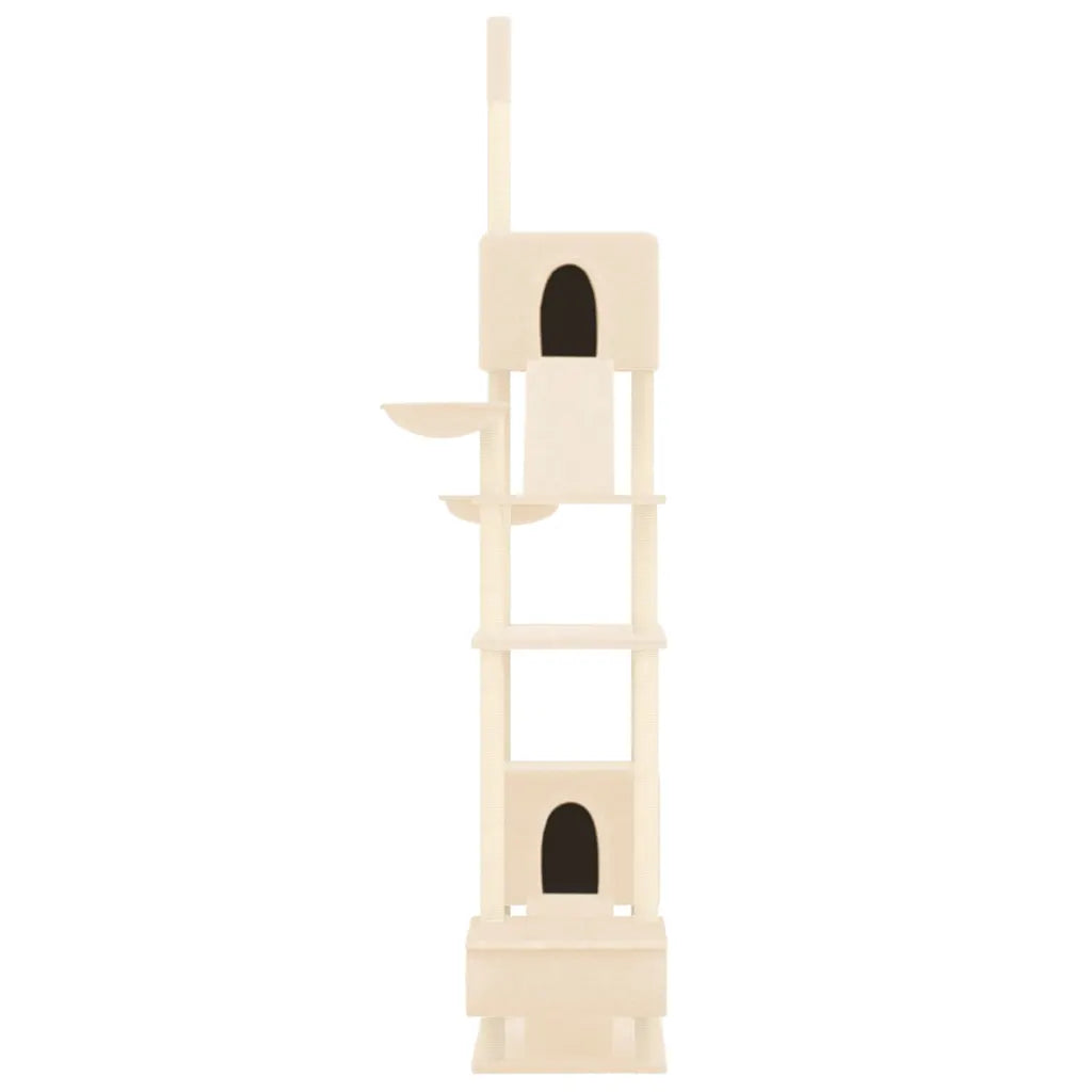 Albero per gatti pavimento-soffitto 48x91x277-303 cm