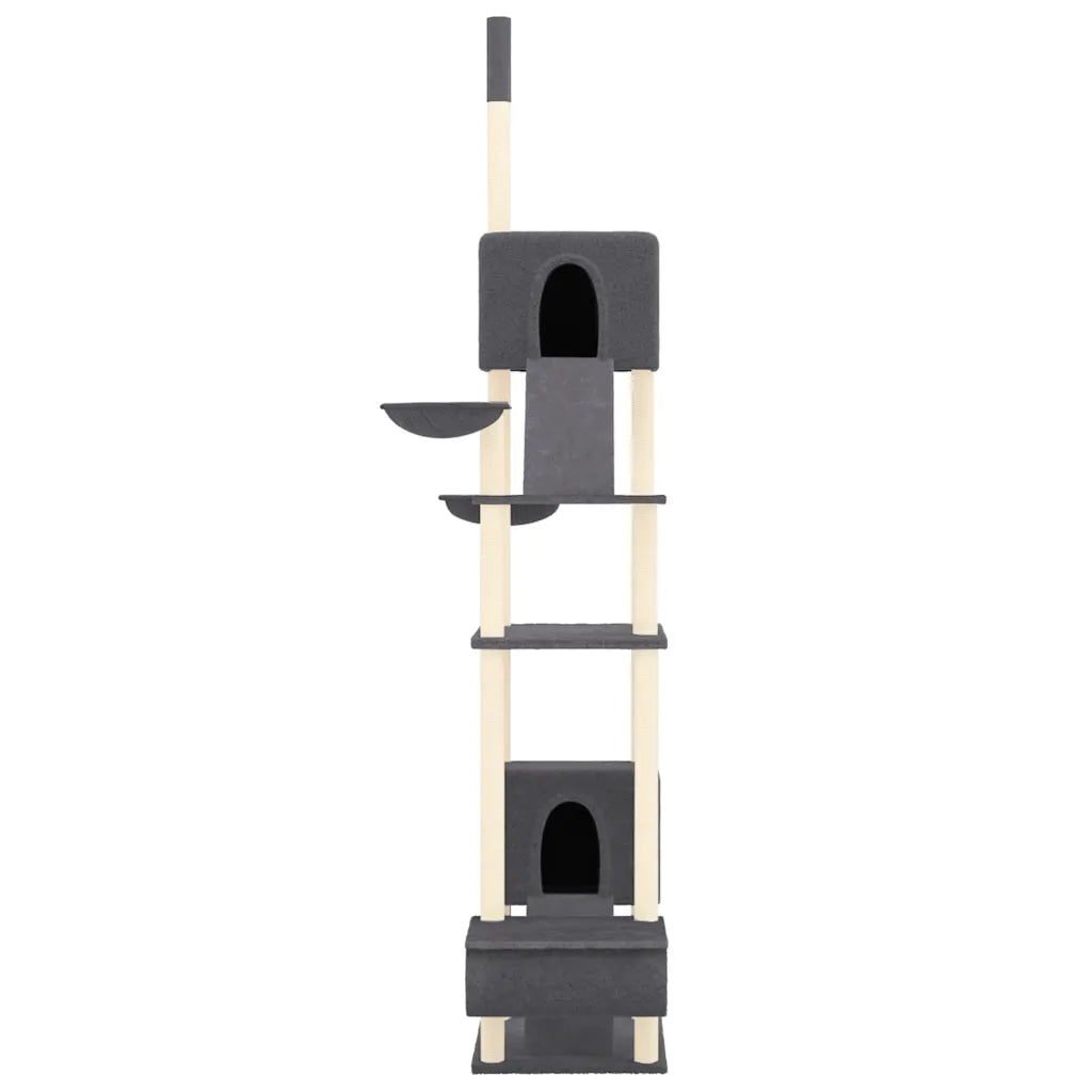 Albero per gatti pavimento-soffitto 48x91x277-303 cm