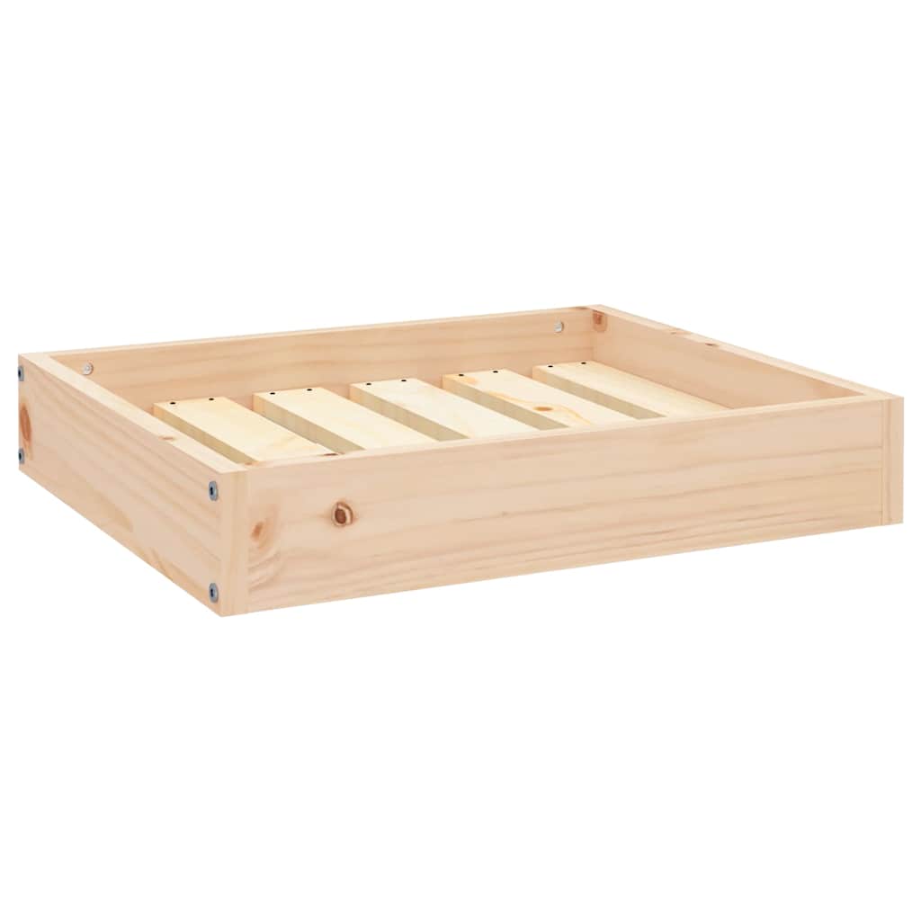 Cuccia per Cani 51,5x44x9 cm in Legno Massello di Pino