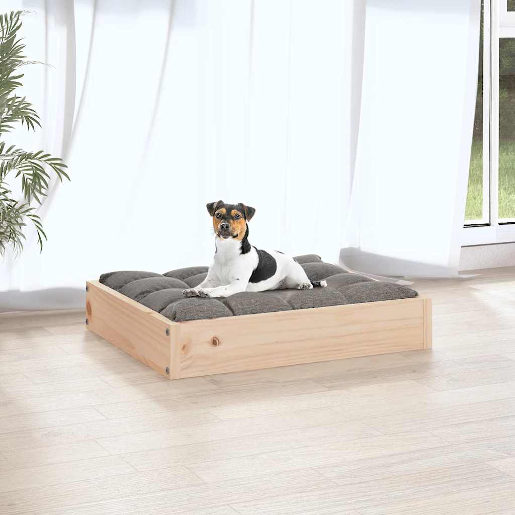 Cuccia per Cani 51,5x44x9 cm in Legno Massello di Pino