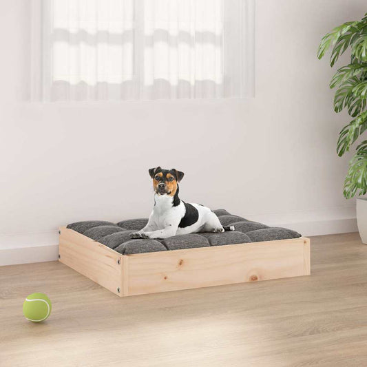 Cuccia per Cani 51,5x44x9 cm in Legno Massello di Pino