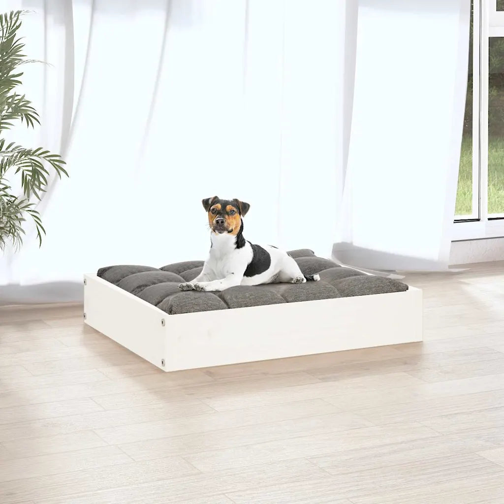 Cuccia per cani in legno massello di pino 51,5x44x9 cm