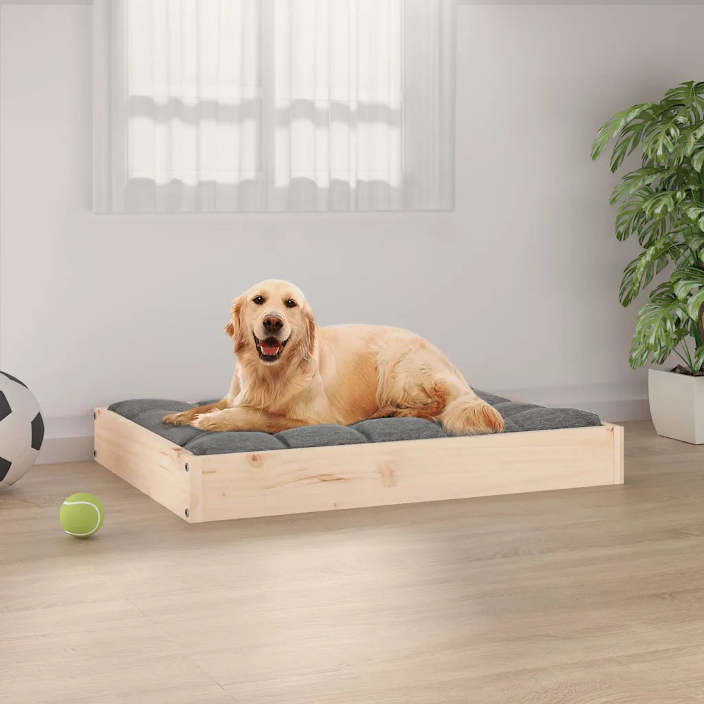 Cuccia per cani 71,5x54x9 cm in legno massello di pino