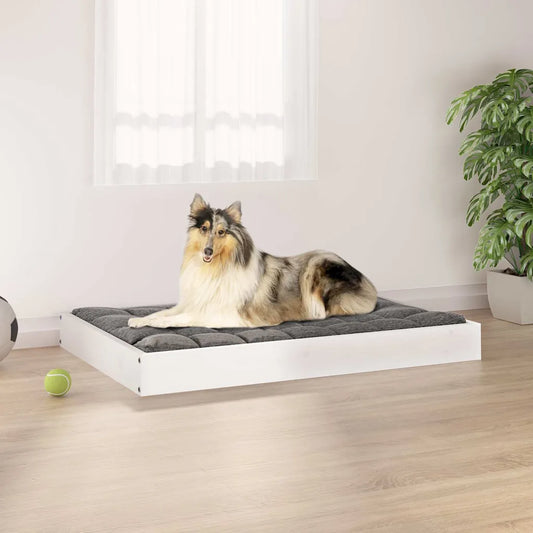 Cuccia per cani in legno massello di pino 91,5x64x9 cm