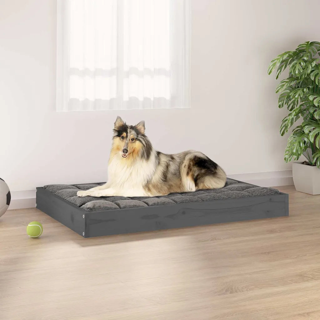 Cuccia per cani in legno massello di pino 91,5x64x9 cm