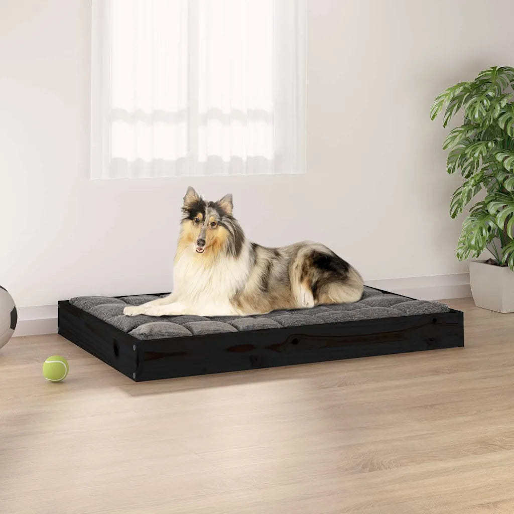 Cuccia per cani in legno massello di pino 91,5x64x9 cm