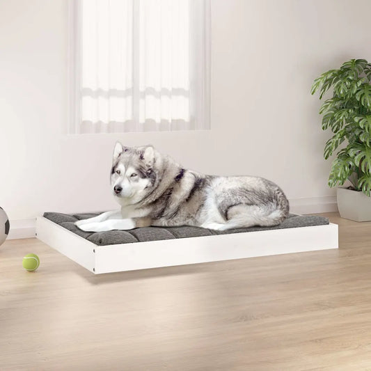 Cuccia per cani in legno massello di pino 101,5x74x9 cm