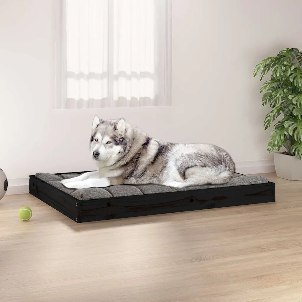Cuccia per cani in legno massello di pino 101,5x74x9 cm