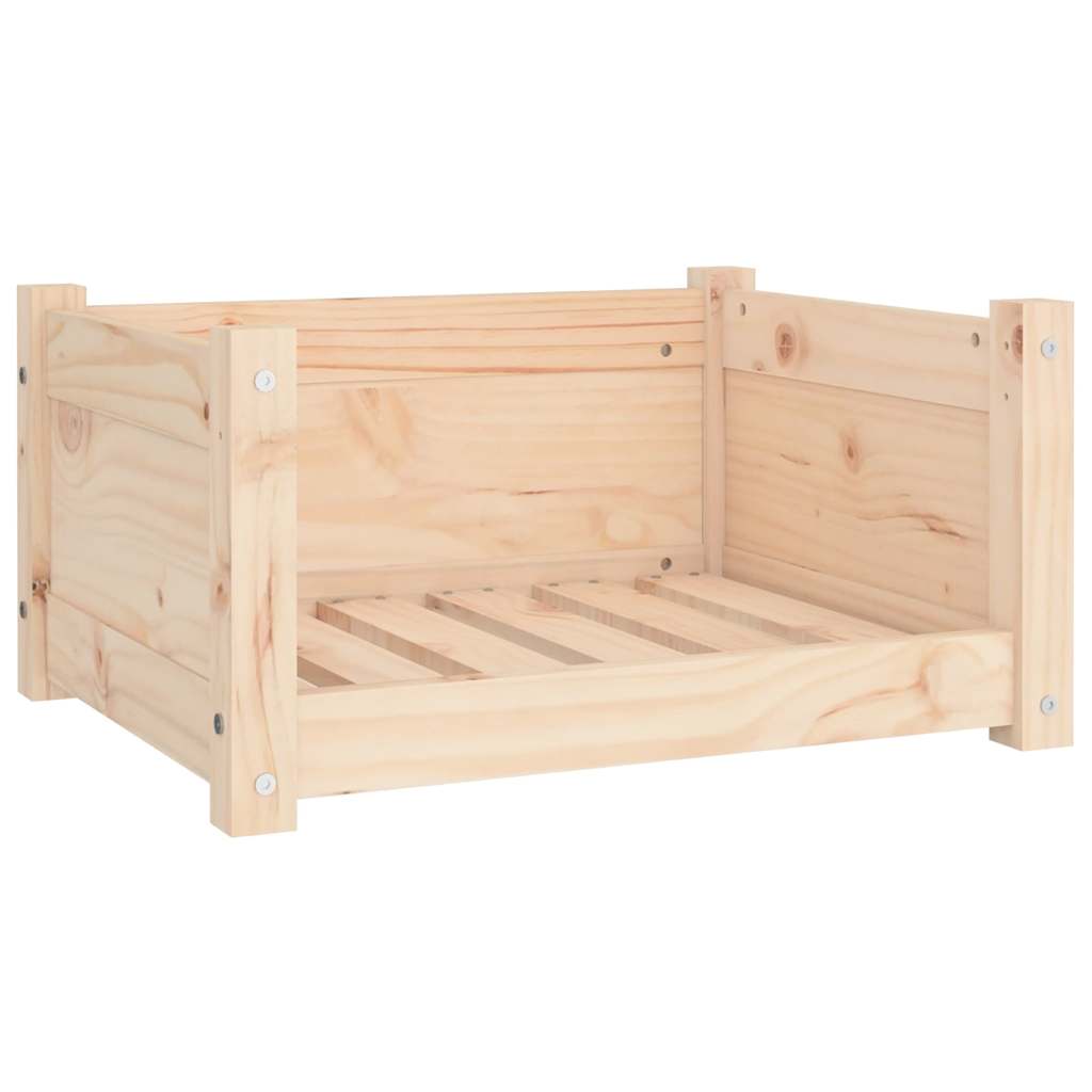 Letto per cani 55,5x45,5x28 cm in legno massello di pino