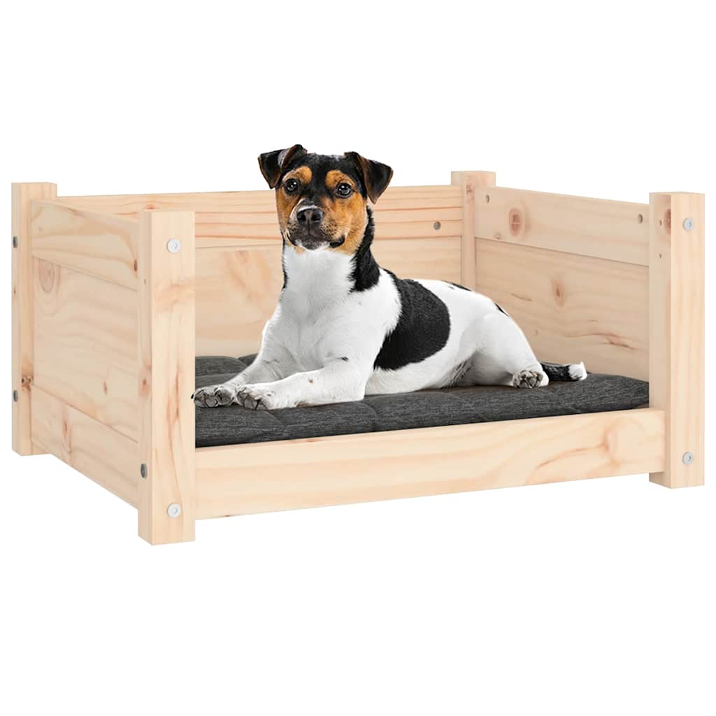 Letto per cani 55,5x45,5x28 cm in legno massello di pino