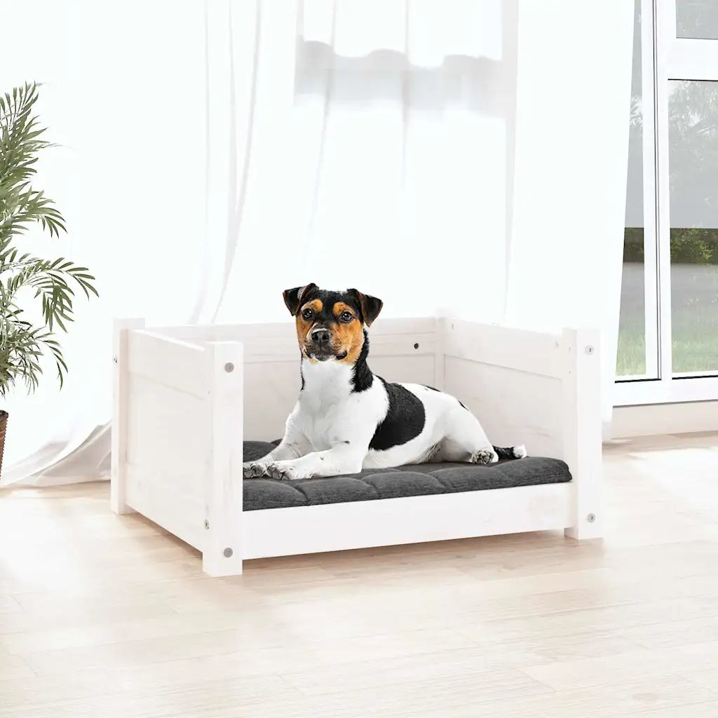 Letto per cani 55,5x45,5x28 cm in legno di pino massiccio