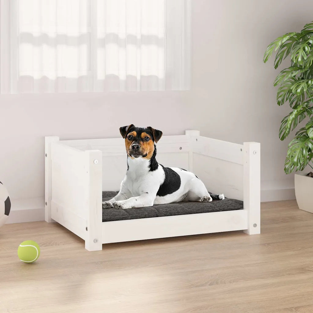 Letto per cani 55,5x45,5x28 cm in legno di pino massiccio