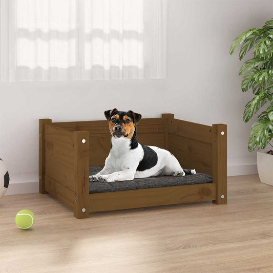 Cuccia per Cani Ambra 55,5x45,5x28 cm Legno Massello di Pino