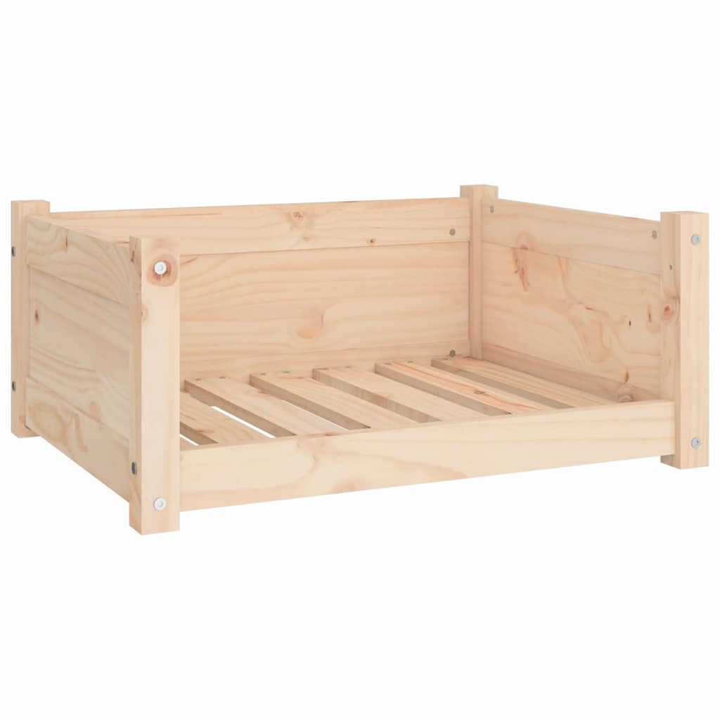 Letto per cani 65,5x50,5x28 cm in legno di pino massiccio