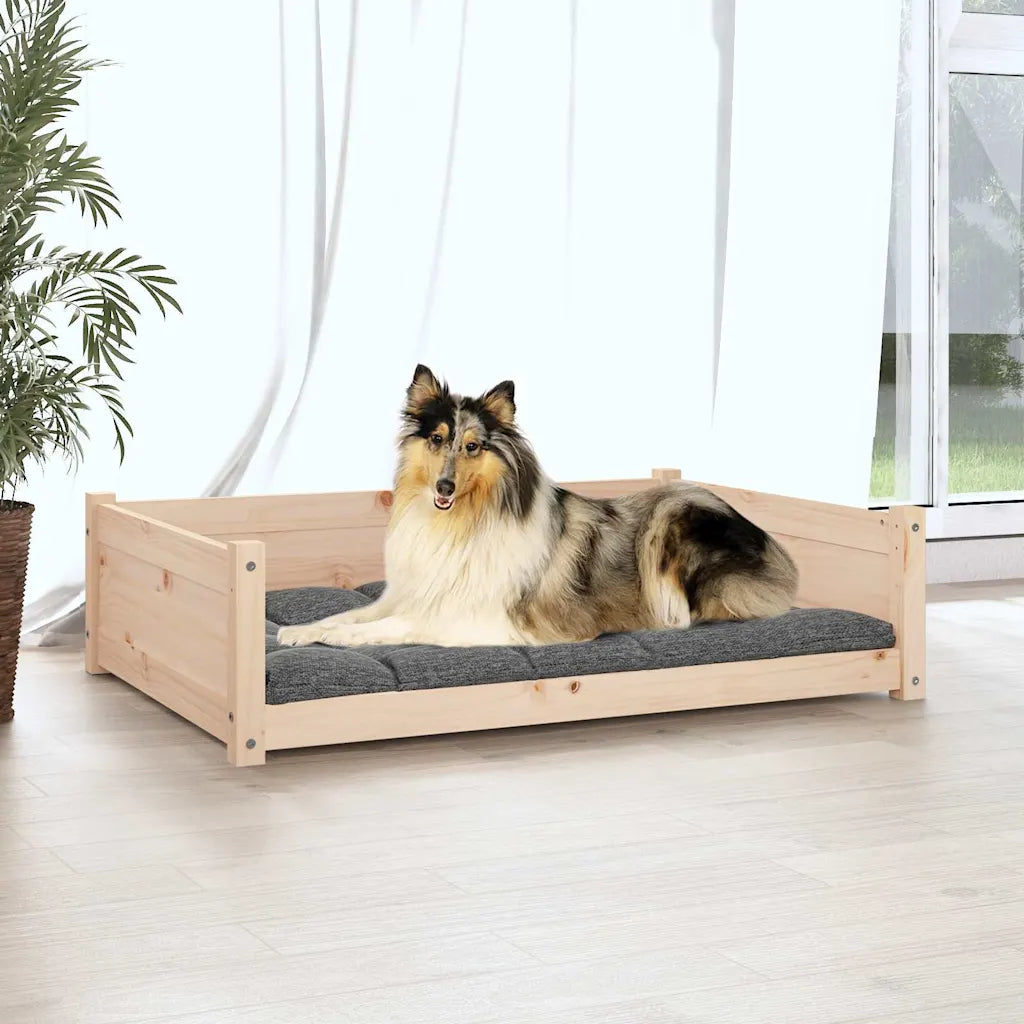 Cuccia per cani 95,5x65,5x28 cm, legno pino, multicolore