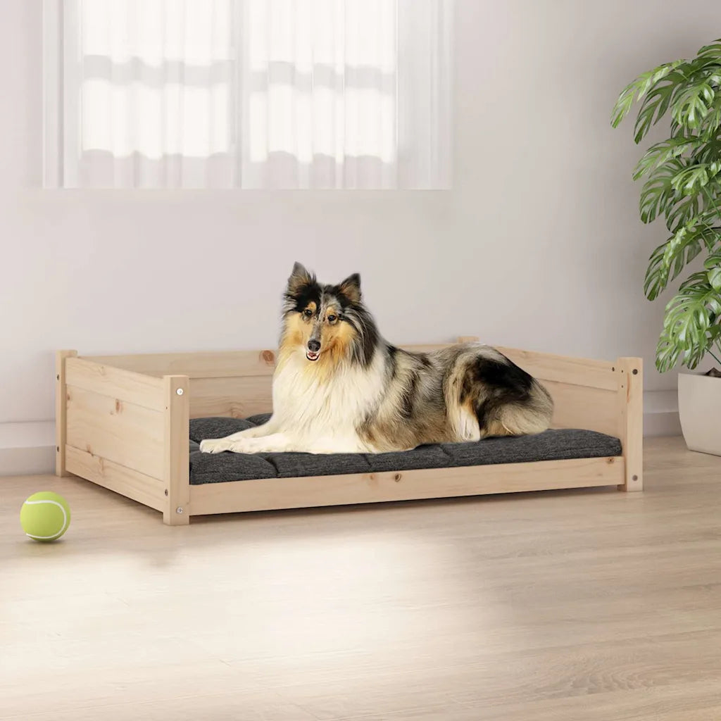 Cuccia per cani 95,5x65,5x28 cm, legno pino, multicolore