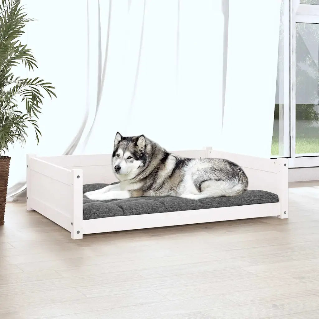 Cuccia per cani 105,5x75,5x28 cm legno pino, scelta colore