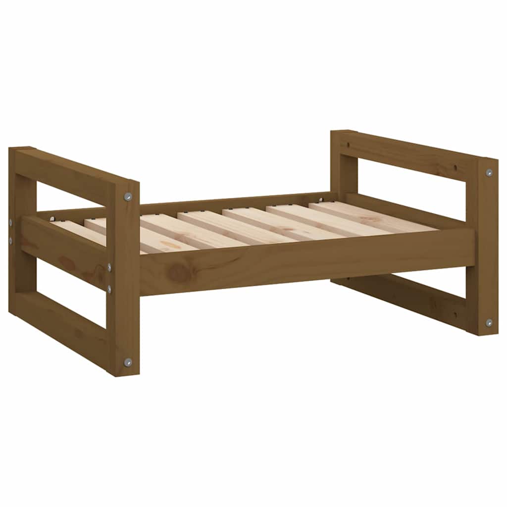 Cuccia per Cani Ambra 65,5x50,5x28cm in Legno Massello di Pino