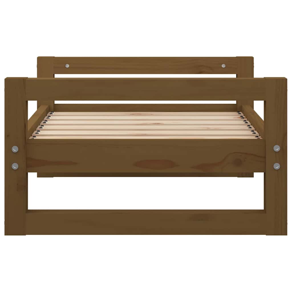 Cuccia per Cani Ambra 65,5x50,5x28cm in Legno Massello di Pino