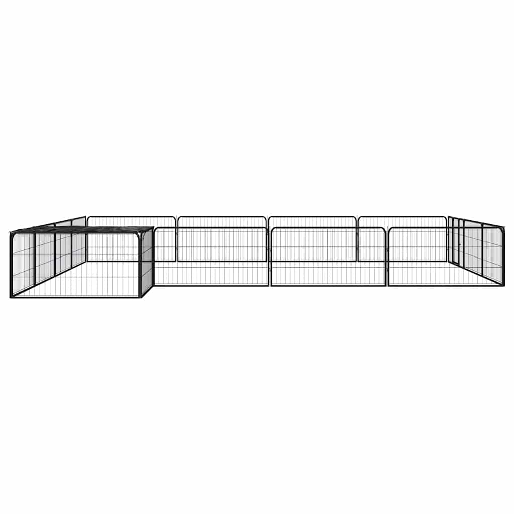 Box Cani 16 Pannelli 100x50 cm Acciaio Verniciato Polvere