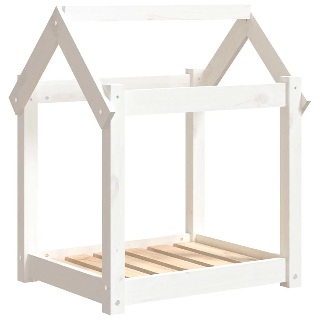 Cuccia per cani in legno massello di pino 61x50x70 cm
