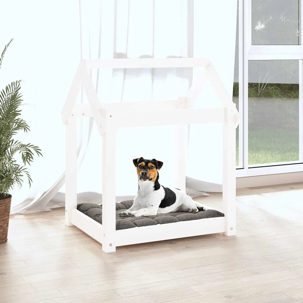 Cuccia per cani in legno massello di pino 61x50x70 cm