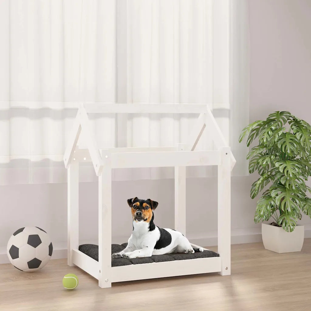 Cuccia per cani in legno massello di pino 61x50x70 cm
