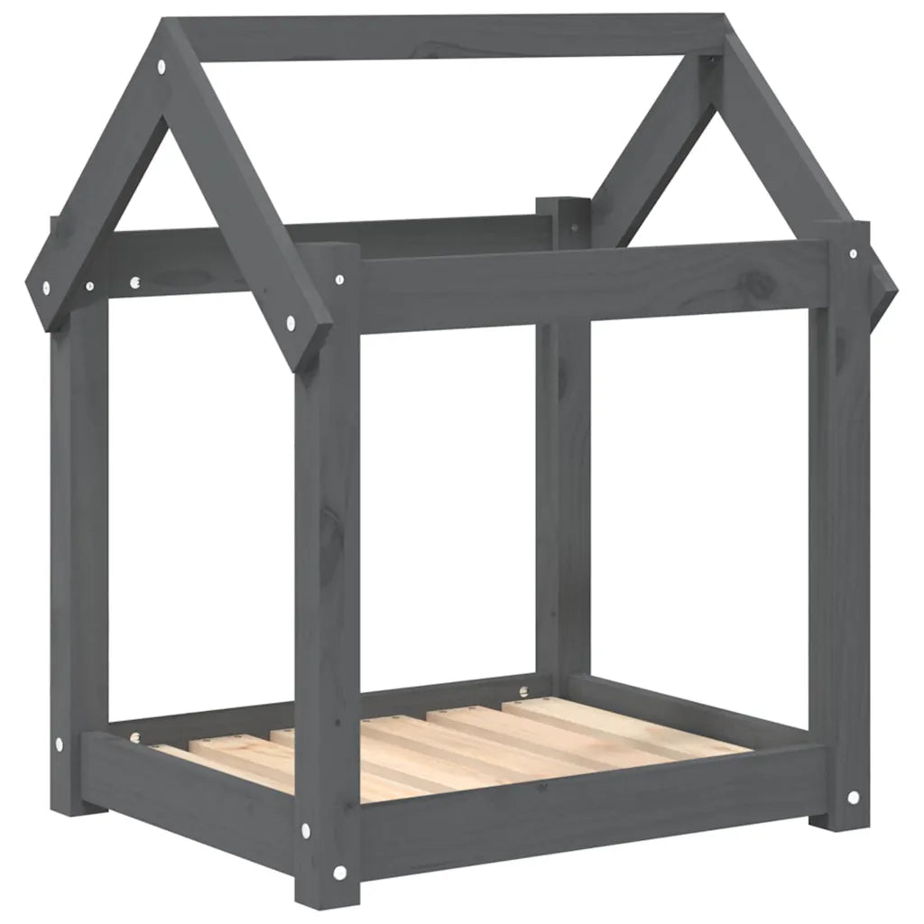Cuccia per cani in legno massello di pino 61x50x70 cm
