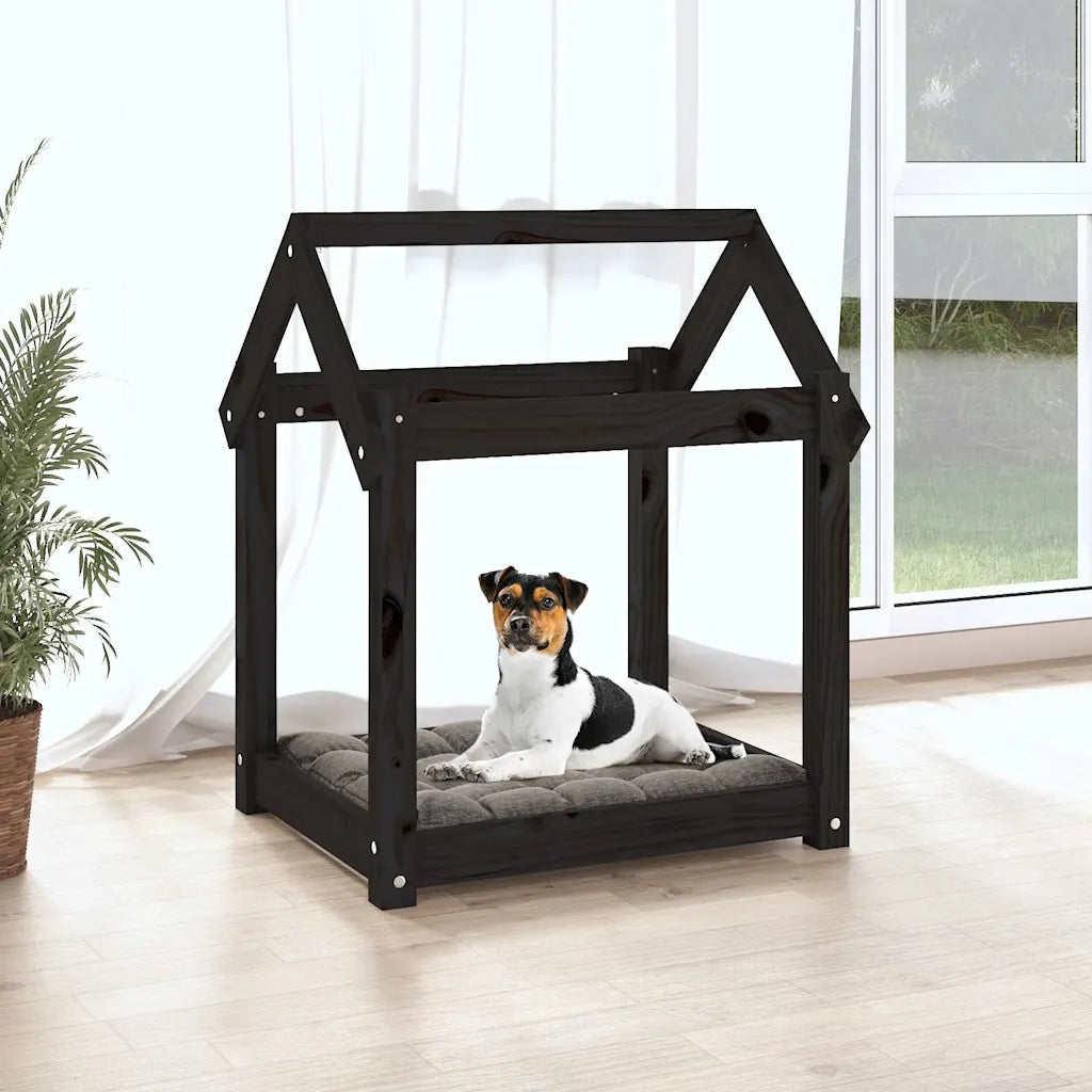 Cuccia per cani in legno massello di pino 61x50x70 cm