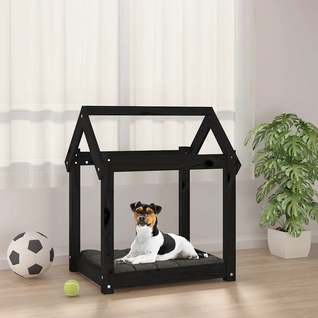 Cuccia per cani in legno massello di pino 61x50x70 cm