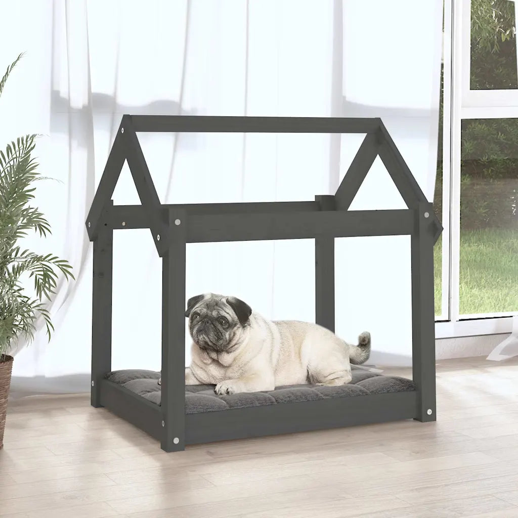Cuccia per cani in legno massello di pino 71x55x70 cm